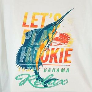 Tommy Bahama Relax Let's Play Hookie t-shirt men Size 2XB
